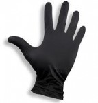 Rękawice nitrylowe czarne "L"