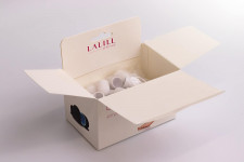 Nakładki kapturki ścierne białe LUX do stóp i pedicure 10mm gradacja 240 BOX 50 szt. LALILL