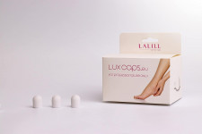 Nakładki kapturki ścierne białe LUX do stóp i pedicure 10mm gradacja 60 BOX 50 szt. LALILL